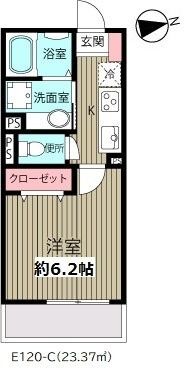 浦安市当代島１丁目のアパートの間取り