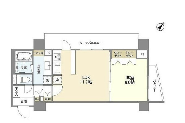 YSレジデンス代田橋の間取り