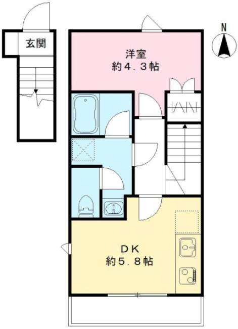 メゾンボヌールの間取り