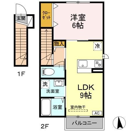 ナチュール向中野の間取り