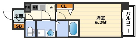 エスリード梅田グレイスの間取り