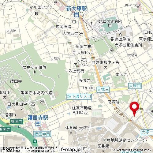 ステージファーストお茶の水女子大前の地図|駐輪場