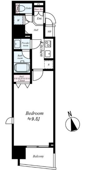 エスライズ本町東の間取り