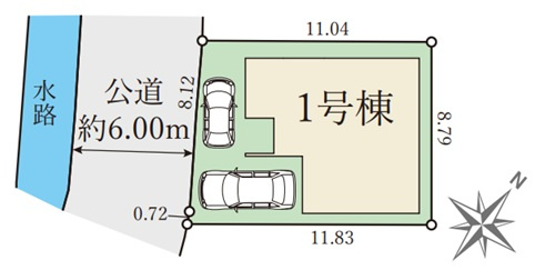 明石市魚住町西岡の区画図