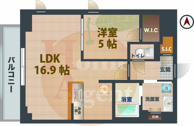 【間取り】 | メトロステージPLUS中野弥生町 | 1LDKのお部屋です。