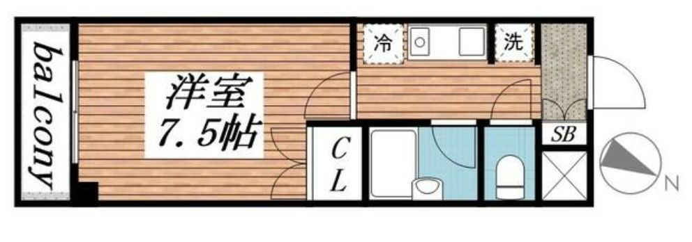リリーパレスナルシマⅢの間取り