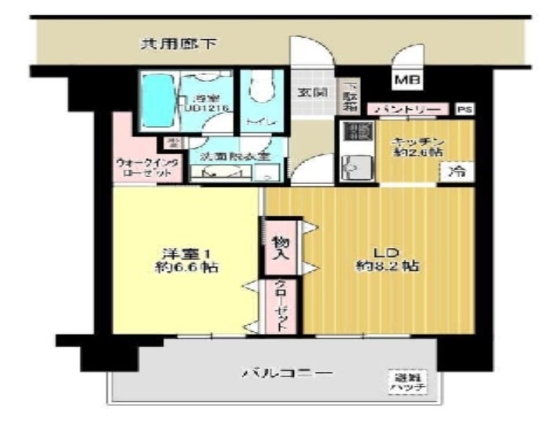 小山市中央町2丁目　中古マンション　グリーンミユキの間取り