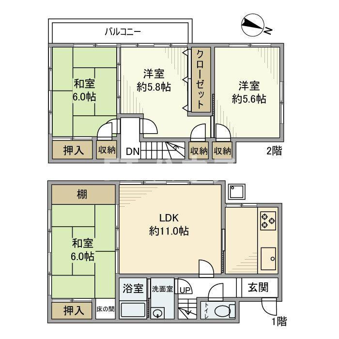 三山戸建の間取り