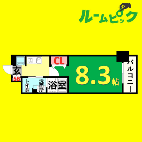パークアクシス名古屋山王　名古屋市賃貸　仲介手数料無料の間取り