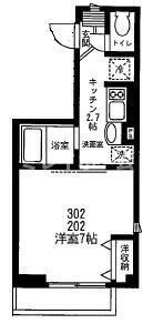 ワイズフラットの間取り