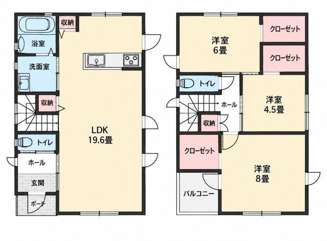 南区白藤１丁目／２号棟の間取り
