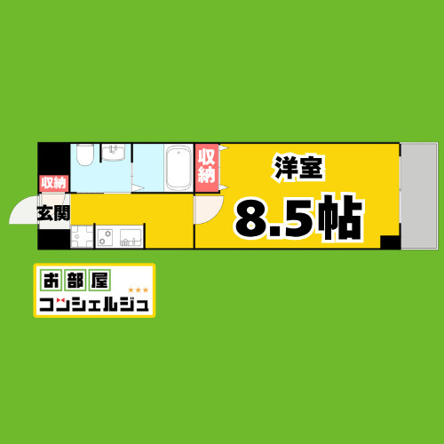 プラスパー猪之越の間取り