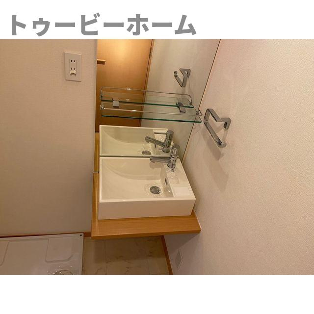 Ａ１ＦＬＡＴの洗面所|スペースが確保できる洗面所です