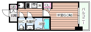 【間取り】 | ファステート大正駅前トロフィ