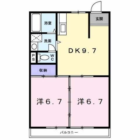 【間取り】 | 第３コーポエンナ