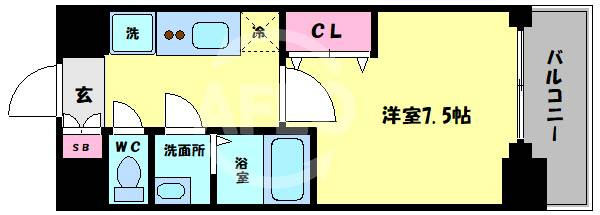 ジアコスモ大阪ベイシティの間取り|ジアコスモ大阪ベイシティ　間取り