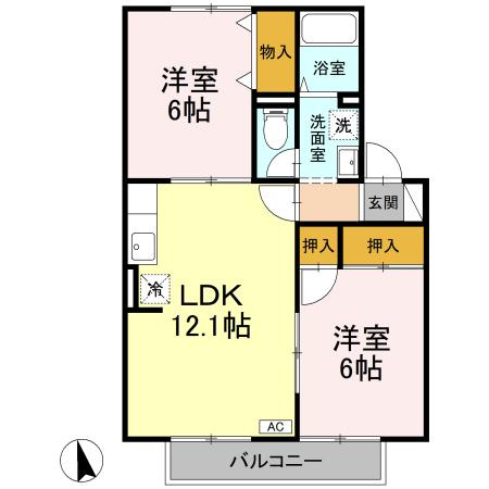 【間取り】 | サンハイム井上A