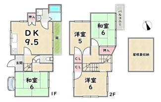 【間取り】 | 右京区嵯峨広沢池下町