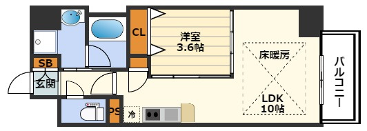 アーバネックス堂島の間取り