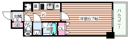 【間取り】 | ラヴ心斎橋ウエスト