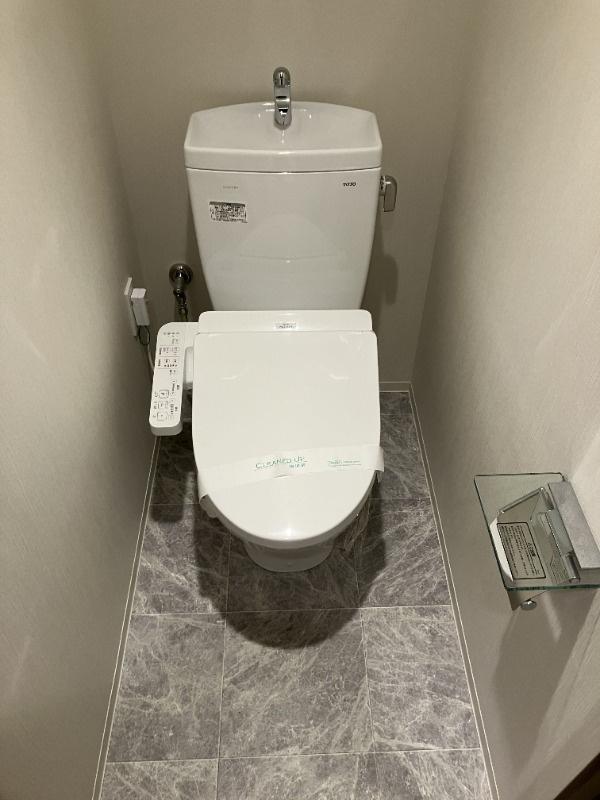 世田谷区太子堂２丁目の賃貸マンションのトイレ|コンパクトで使いやすいトイレです