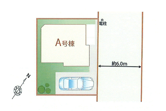 立川市砂川町7丁目　新築戸建全1棟の区画図