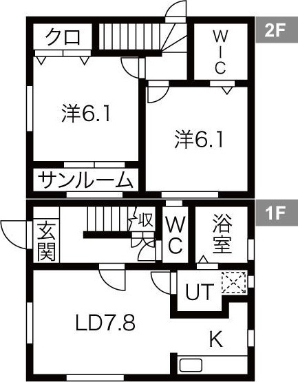 タウン ク・ルルの間取り