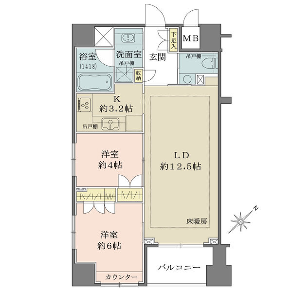 オーベルジュ日本橋の間取り