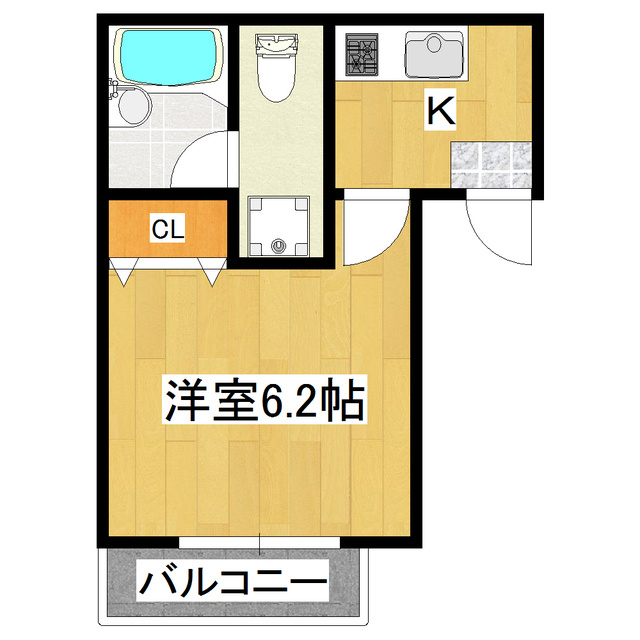 ラフラン新小岩の間取り|人気のフローリングです。