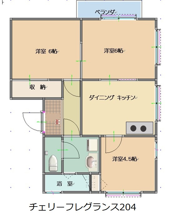チェリーフレグランスの間取り