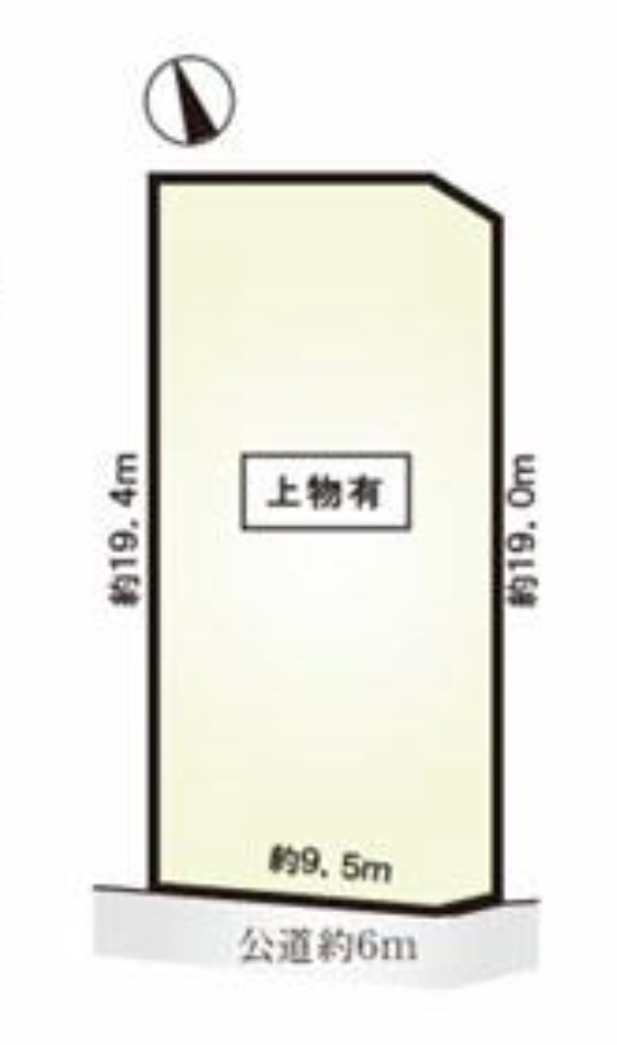 大府市半月町４丁目　売り土地の区画図