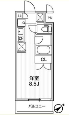 I LIKE KJ 1BANKANの間取り