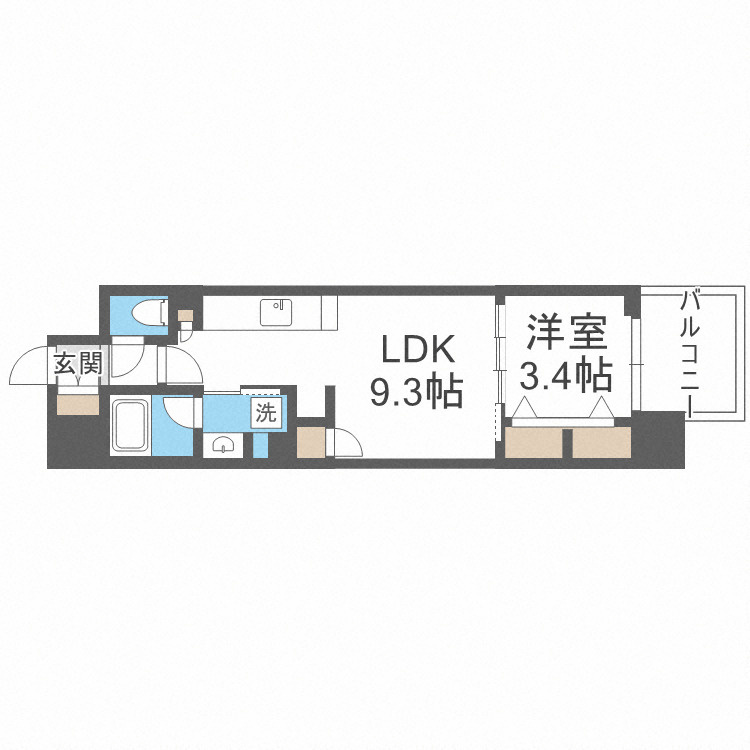 アーバネックス心斎橋EASTの間取り