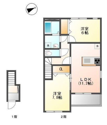 【間取り】 | クローバーガーデン | クローバーガーデン(ＧｏｏｄＨｏｍｅ)