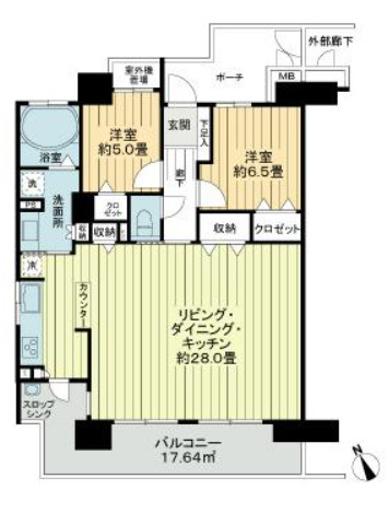 【間取り】 | サーパス米子駅前