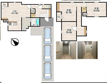 和泉市池田下町中古戸建の間取り