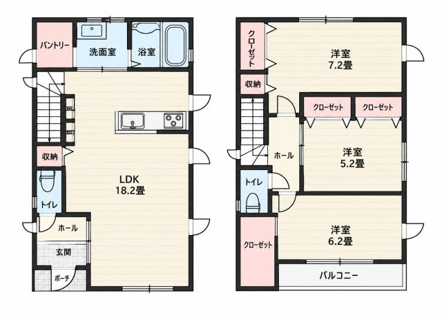 南区白藤１丁目／３号棟の間取り