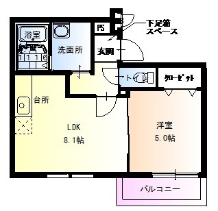 【間取り】 | フジパレス諏訪ノ森Ⅰ番館