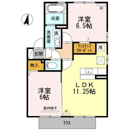 カーサ マローン A棟の間取り|使い勝手の良い間取りです♪