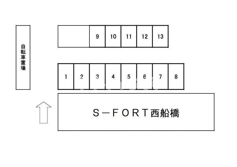 Ｓ－ＦＯＲＴ西船橋の区画図