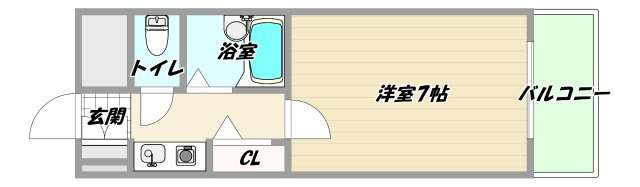 大阪市東淀川区西淡路５丁目の賃貸マンションの間取り