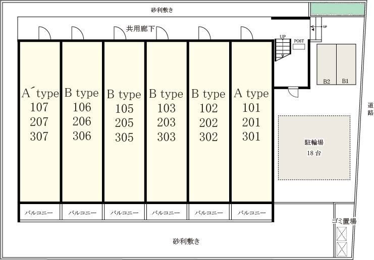 リブリ・幕張の区画図