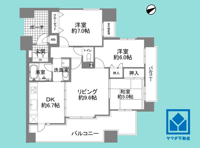 ワコーレ西宮フェリッツァの間取り