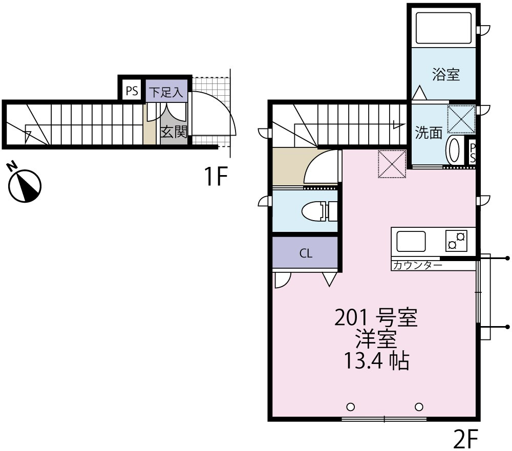 ラヴィオレットの間取り