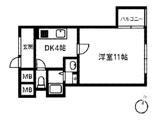 オルボス壱分の間取り