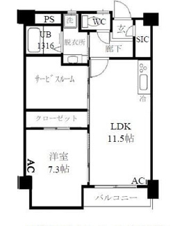 【間取り】 | ヴェルセ用賀 | 間取りです。