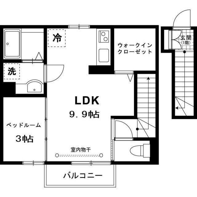 クレセントハウスＣの間取り