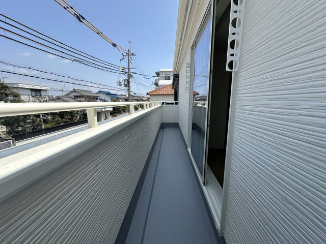 神戸市西区王塚台6丁目新築戸建２号棟のバルコニー