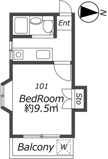 【間取り】 | AP1136 シーガルハイツ中台 101 | 





