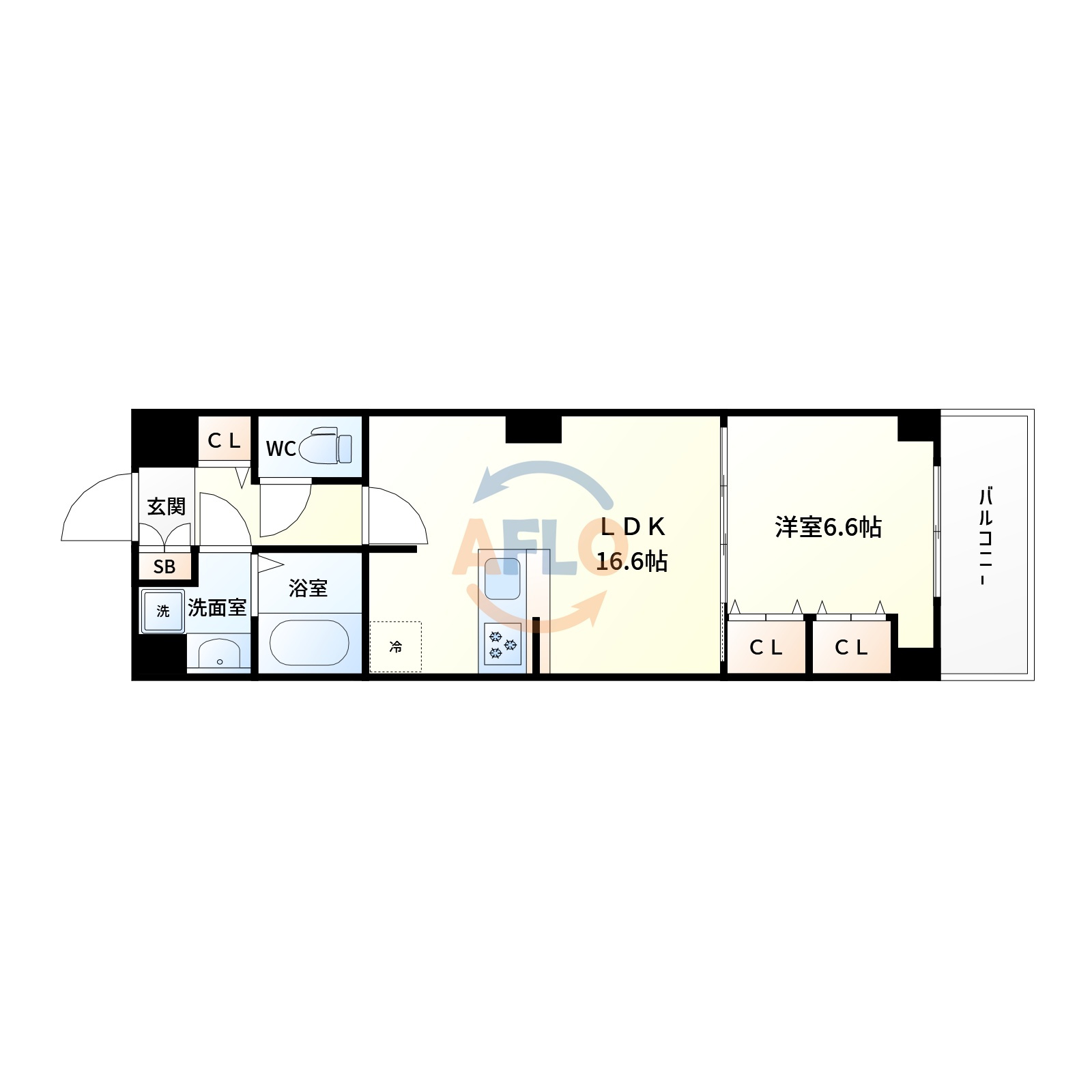 アルバトルナーレ江坂の間取り|間取り図